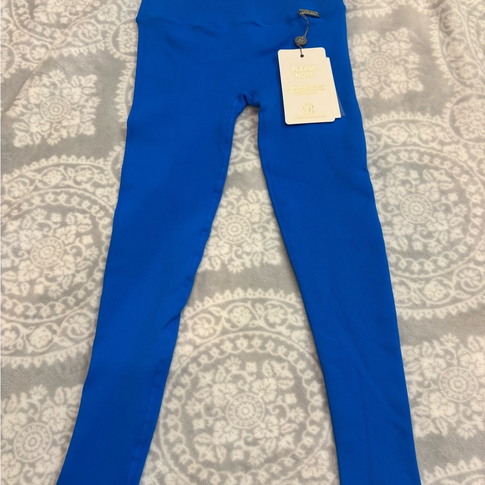 Bombshell Sportswear Blue Leggings Athletic Wear